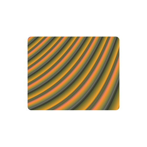 Stylish Mango Gradient Stripes Rectangle Mousepad