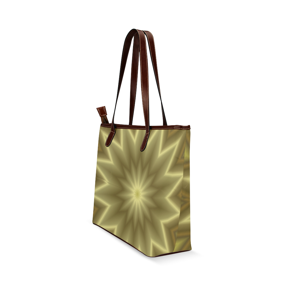 Gold Explosion Shoulder Tote Bag (Model 1646)