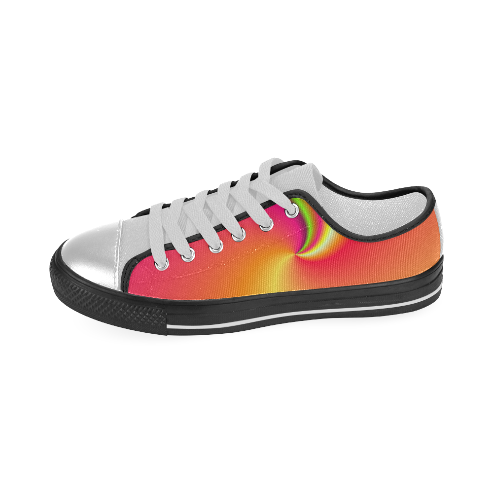 Draped In Rainbows Women's Classic Canvas Shoes (Model 018)