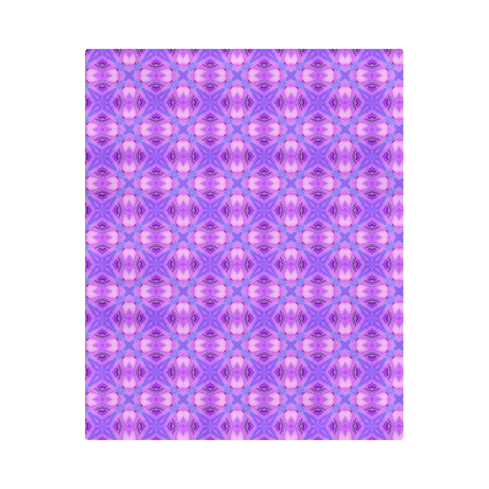 Vibrant Abstract Modern Violet Lavender Lattice Duvet Cover 86"x70" ( All-over-print)