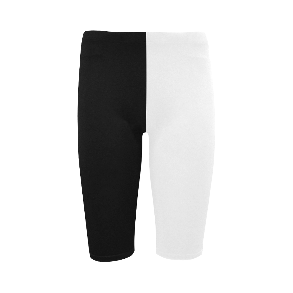 Black and White in Harmonie Hestia Cropped Leggings (Model L03)