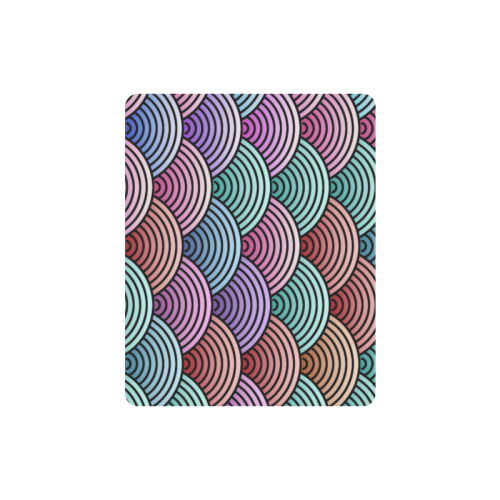 Concentric Circle Pattern Rectangle Mousepad