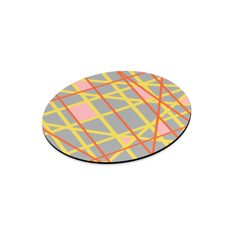 Abstract RQ Round Mousepad