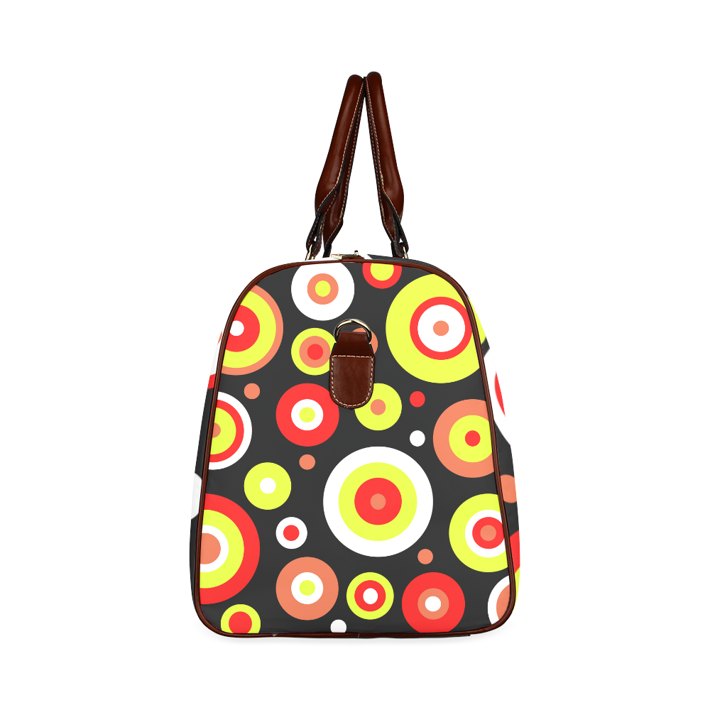 Colorful retro design Waterproof Travel Bag/Small (Model 1639)