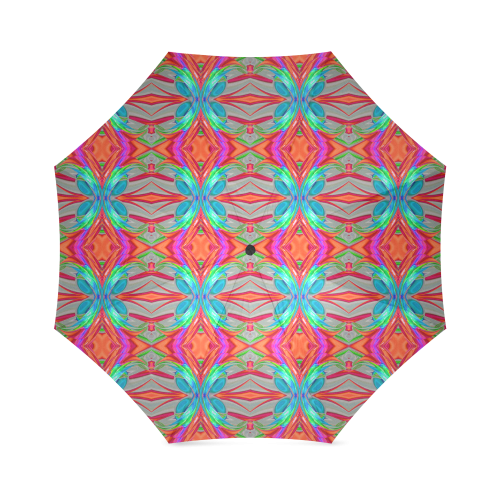 Abstract Colorful Ornament CA Foldable Umbrella (Model U01)