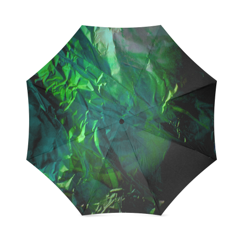 Abstract Emerald Foldable Umbrella (Model U01)
