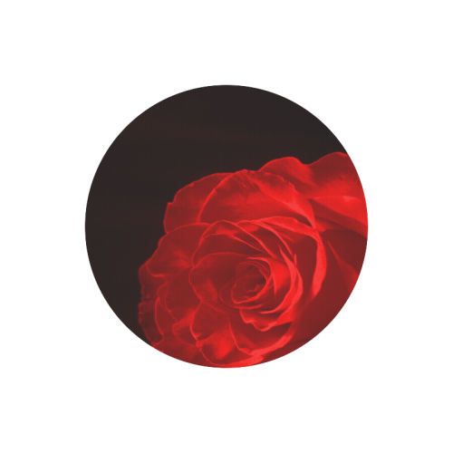 A Rose Red Round Mousepad