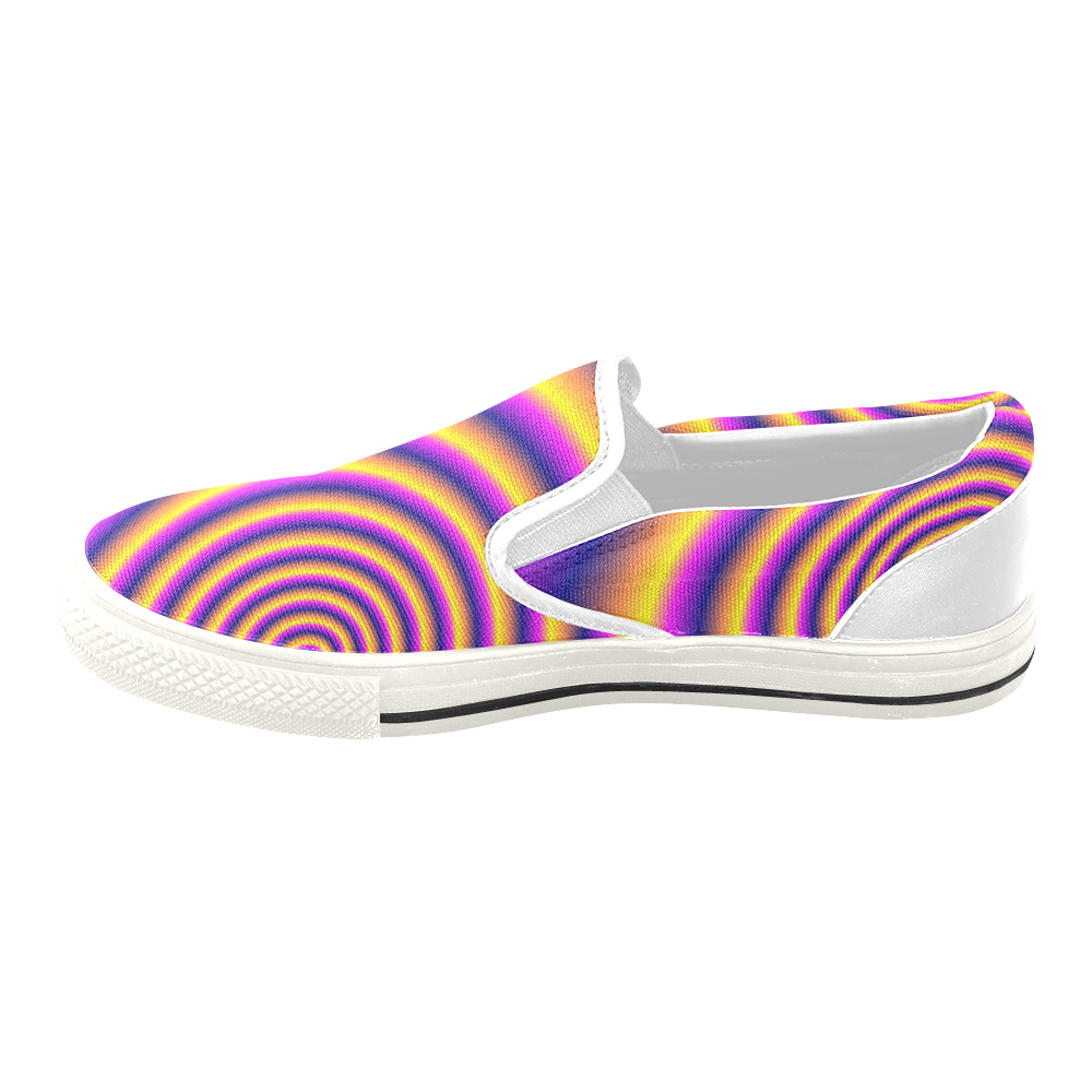 Rainbow's End Men's Unusual Slip-on Canvas Shoes (Model 019)