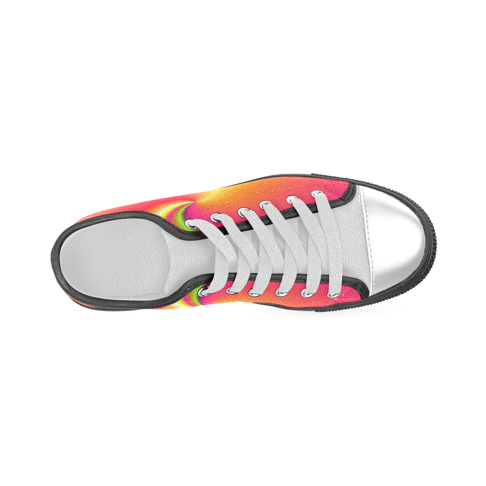 Draped In Rainbows Women's Classic Canvas Shoes (Model 018)