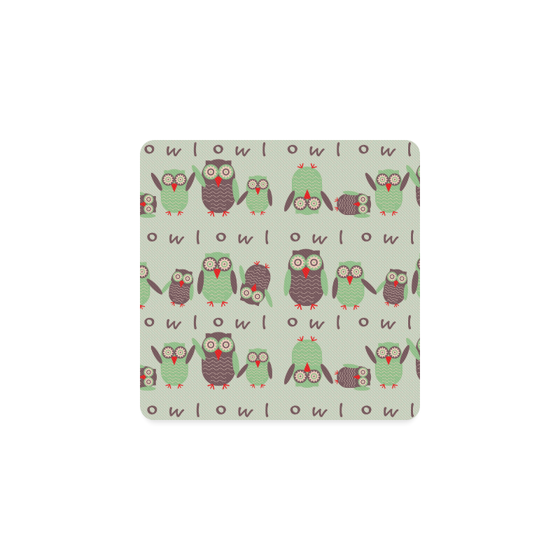 Dancing Owls Square Coaster
