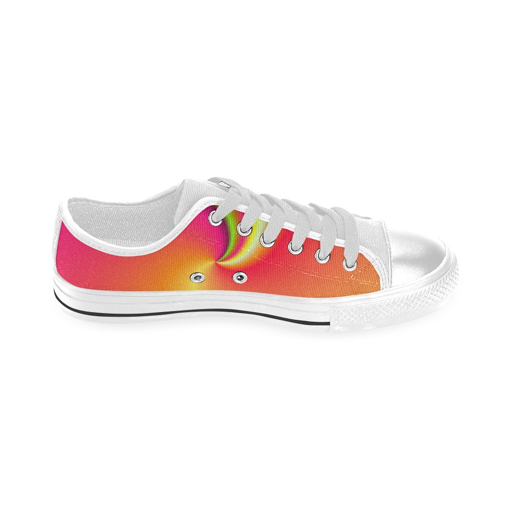 Draped In Rainbows Men's Classic Canvas Shoes (Model 018)
