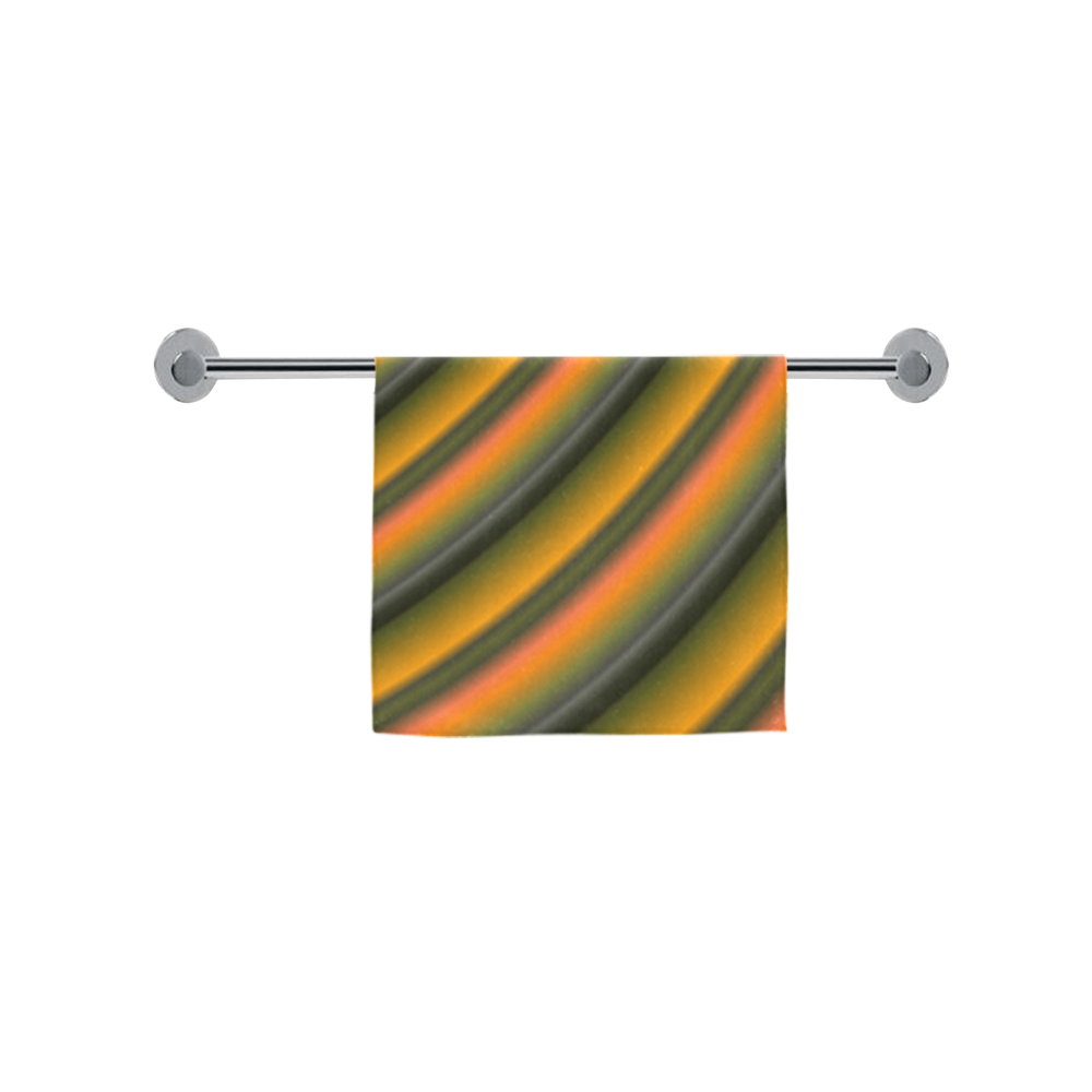 Stylish Mango Gradient Stripes Custom Towel 16"x28"