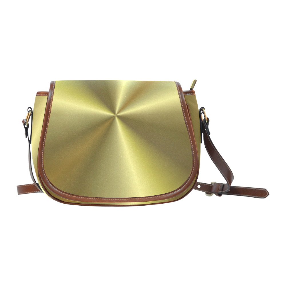 Gold Sun Rays Saddle Bag/Large (Model 1649)