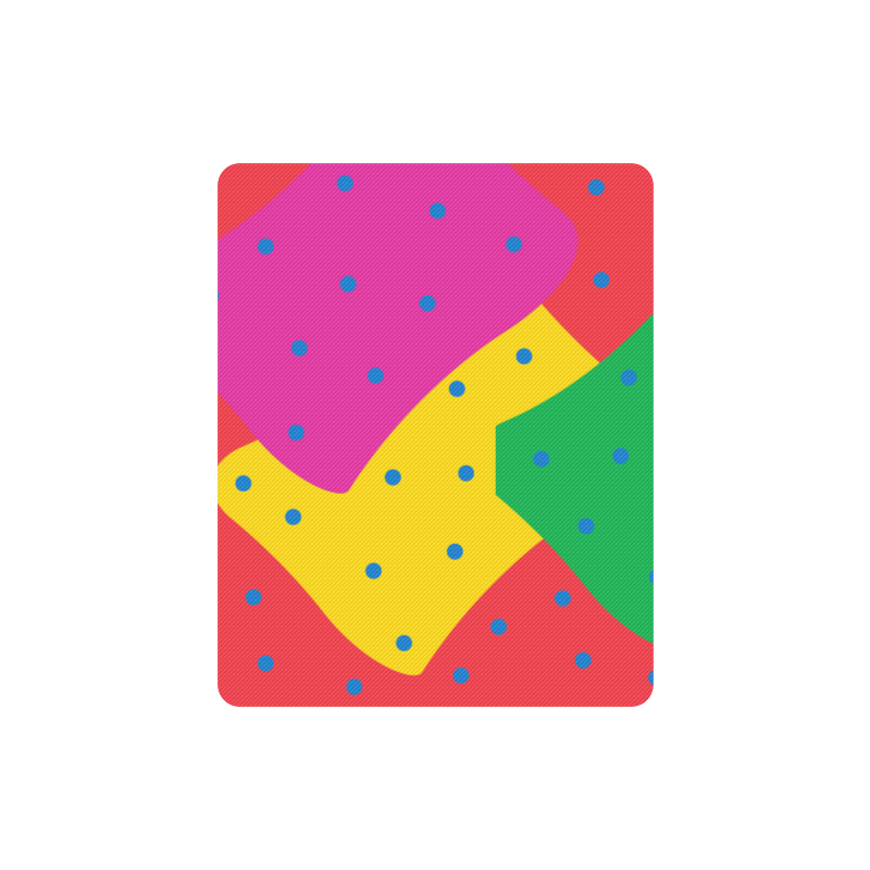 Yellow Red Green Rectangle Mousepad