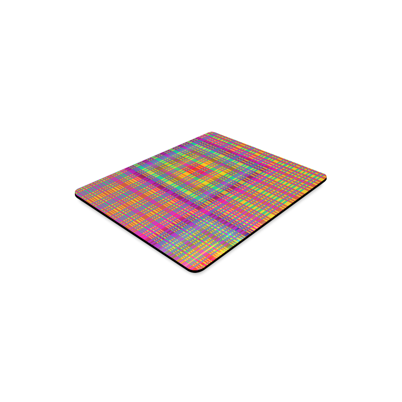 Rainbow Tartan Rectangle Mousepad