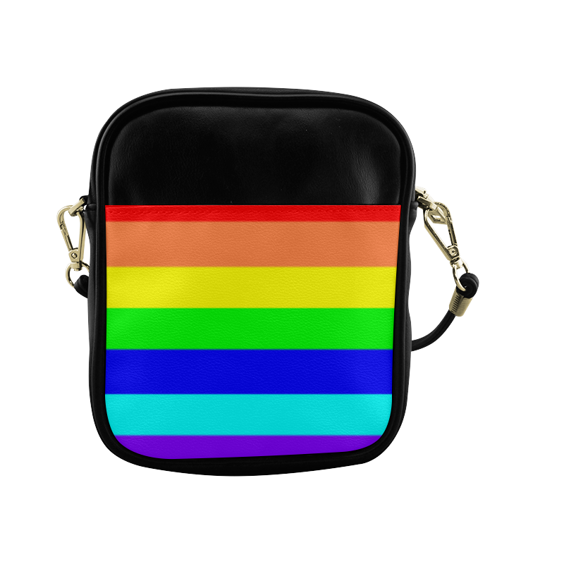 Rainbow Stripes Sling Bag (Model 1627)