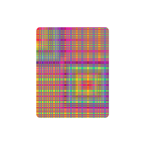 Rainbow Tartan Rectangle Mousepad