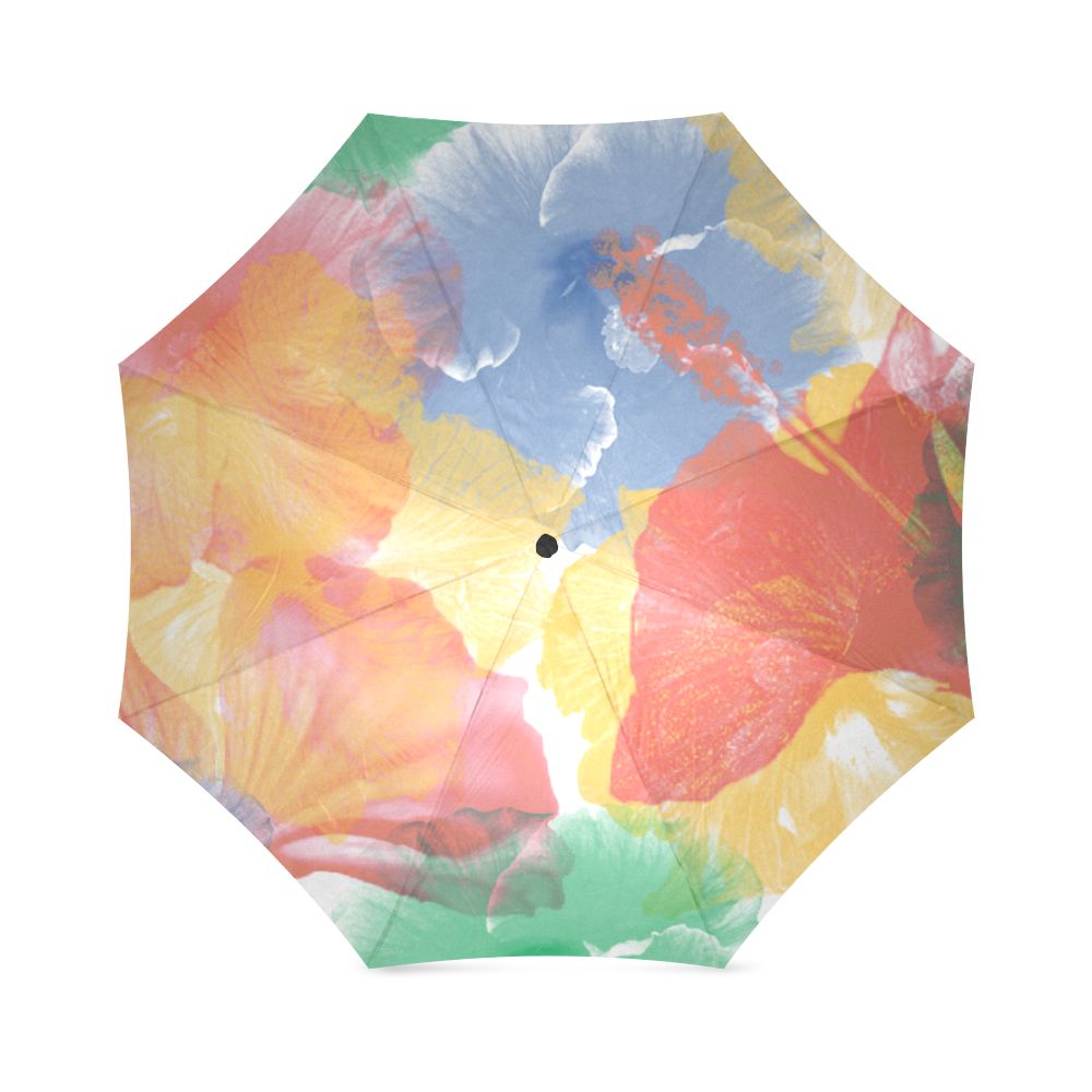 Hibiscuses Foldable Umbrella (Model U01)
