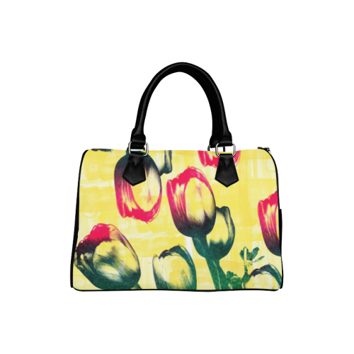 Tulips Boston Handbag (Model 1621)