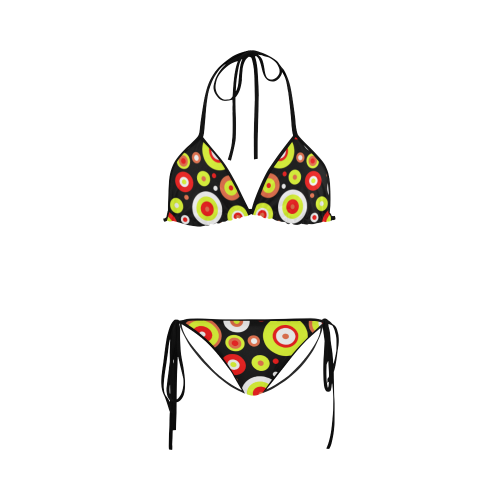 Colorful retro design Custom Bikini Swimsuit