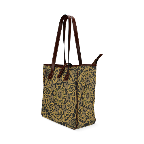 Gold Wheels Kaleidoscope Classic Tote Bag (Model 1644)