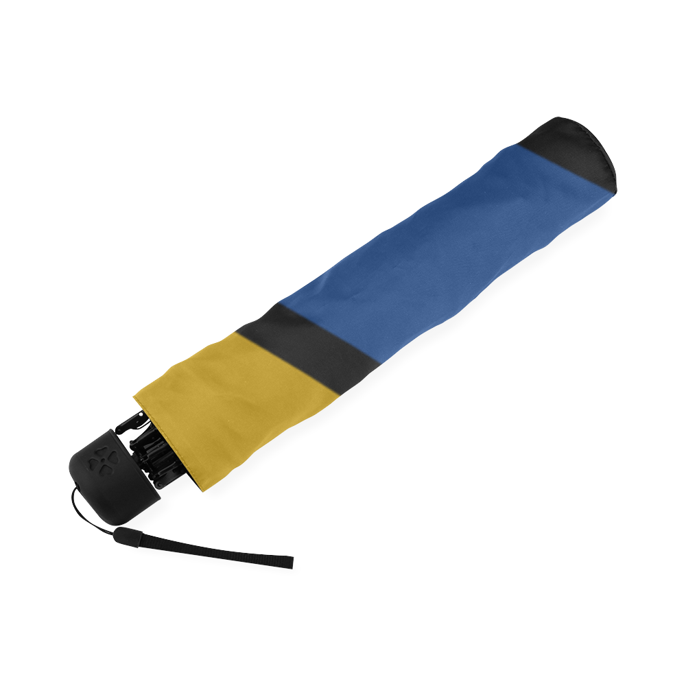 Blue and Yellow Design Foldable Umbrella (Model U01)