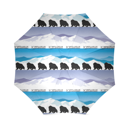 Pomeranian Rockin the Rockies Foldable Umbrella (Model U01)