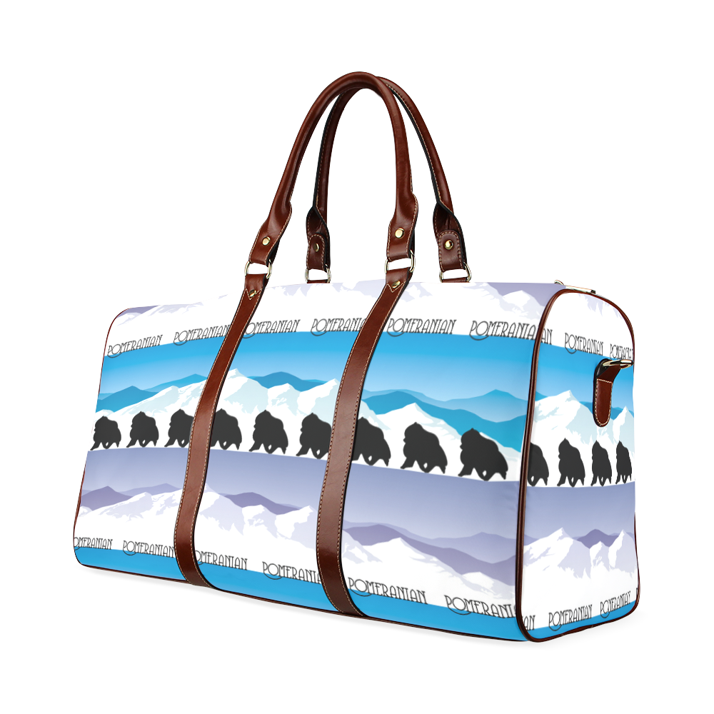 Pomeranian Rockin the Rockies Waterproof Travel Bag/Small (Model 1639)