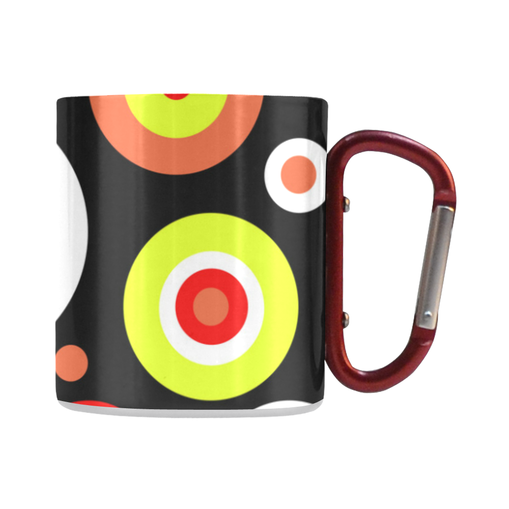 Colorful retro design Classic Insulated Mug(10.3OZ)