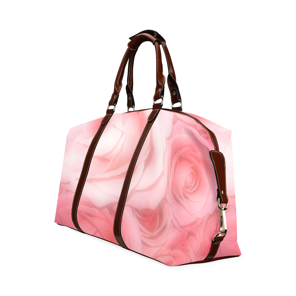 Bouquet of Pink Roses Soft Touch 1 Classic Travel Bag (Model 1643)