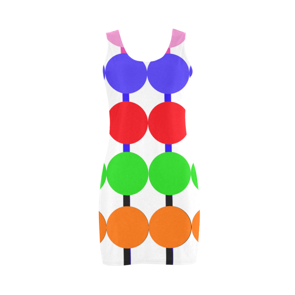 Lollipop Pattern Design Medea Vest Dress (Model D06)