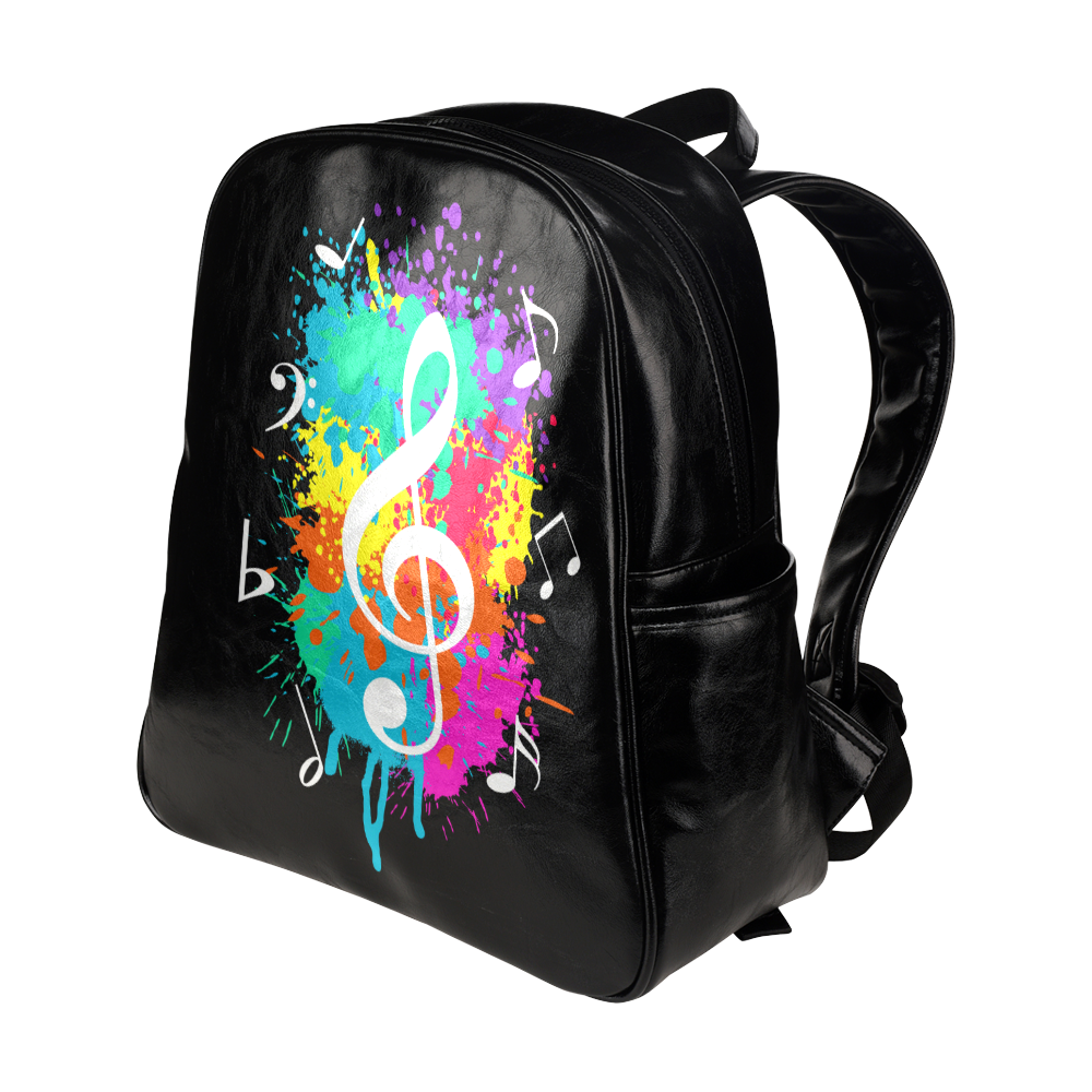 Grunge music Multi-Pockets Backpack (Model 1636)