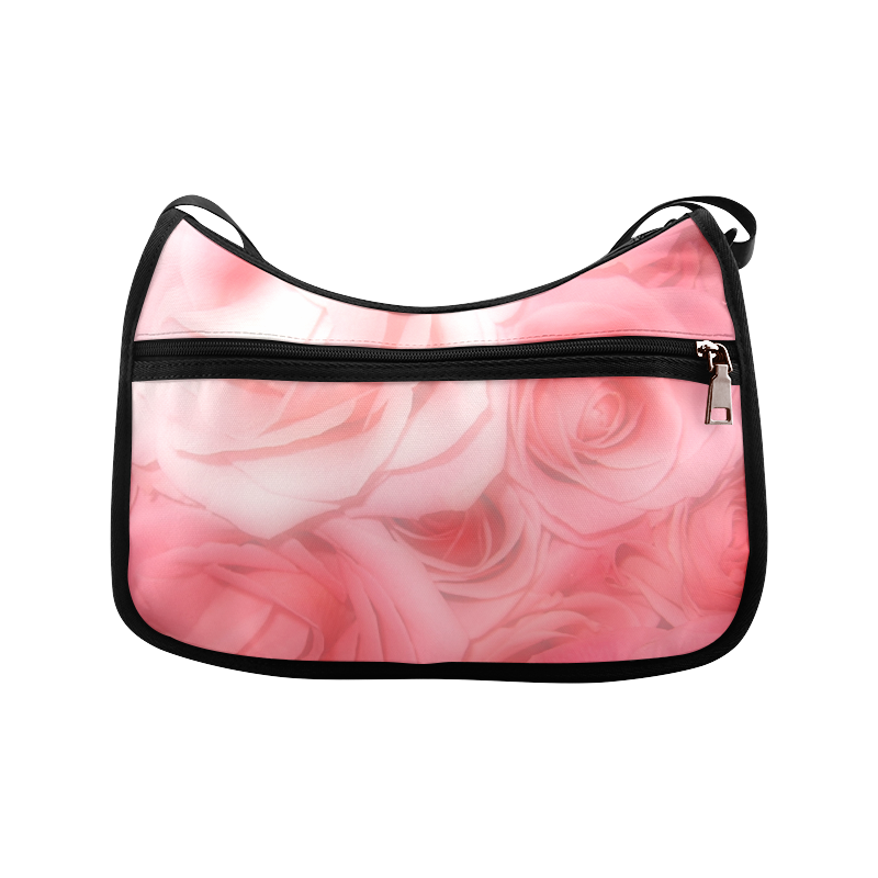 Bouquet of Pink Roses Soft Touch 1 Crossbody Bags (Model 1616)