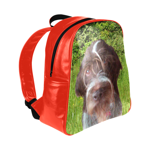 Dog Wirehaired Pointing Griffon Multi-Pockets Backpack (Model 1636)
