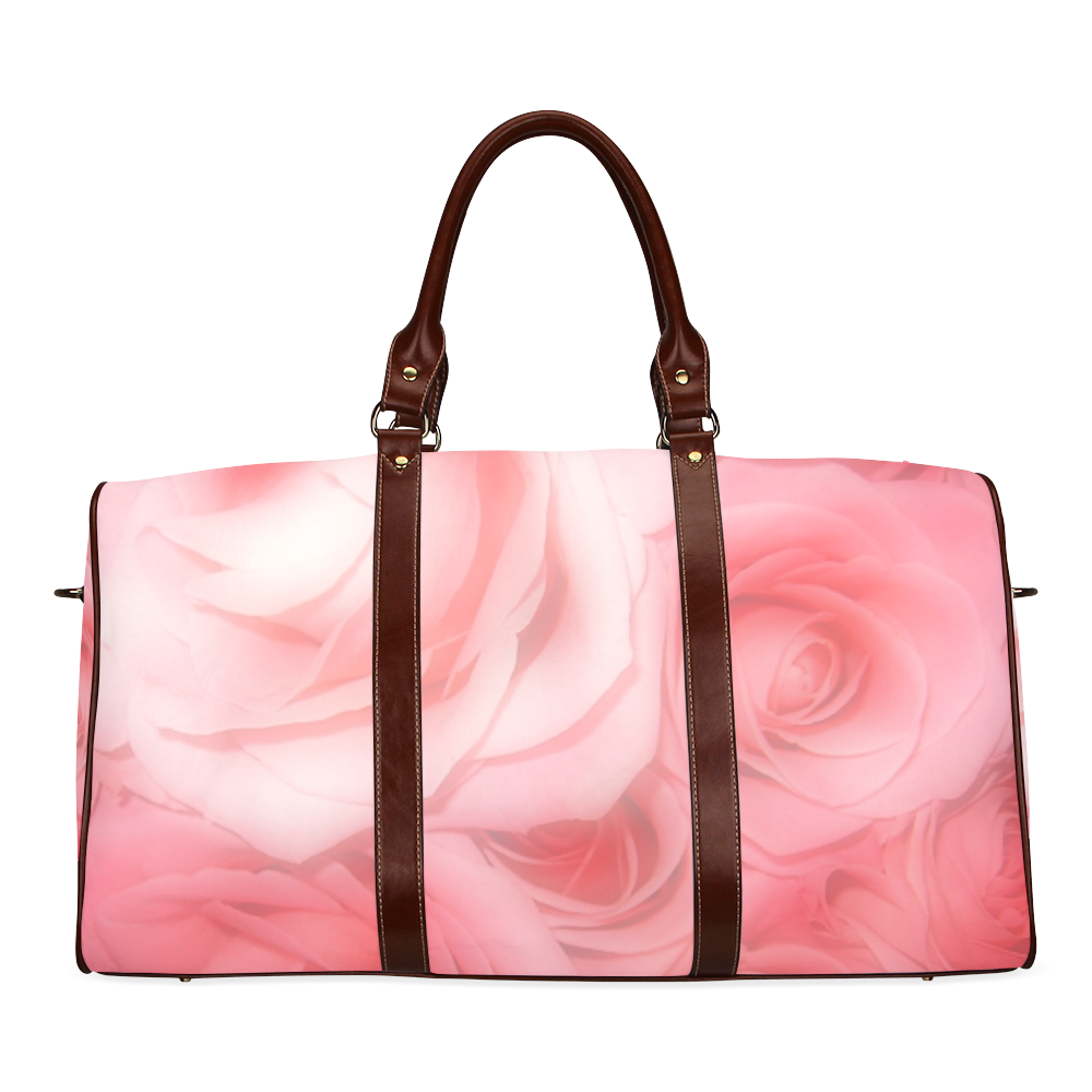 Bouquet of Pink Roses Soft Touch 1 Waterproof Travel Bag/Large (Model 1639)