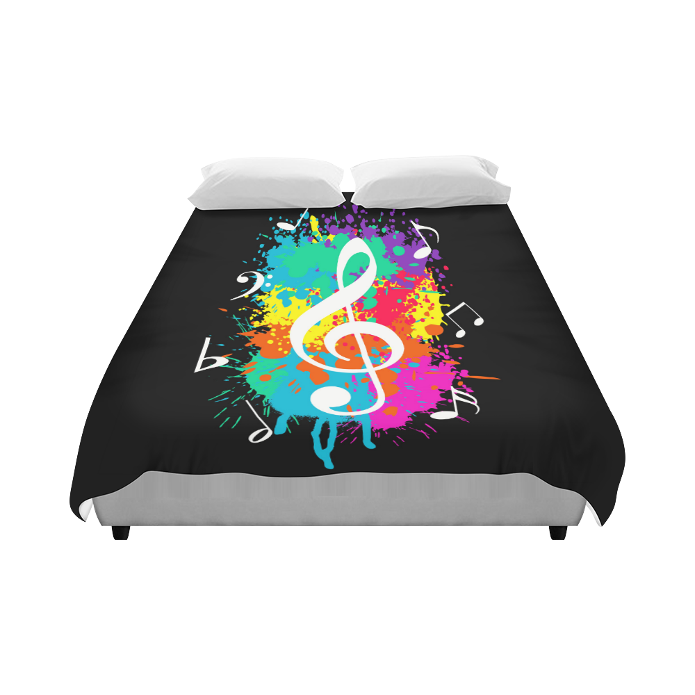 Grunge music Duvet Cover 86"x70" ( All-over-print)