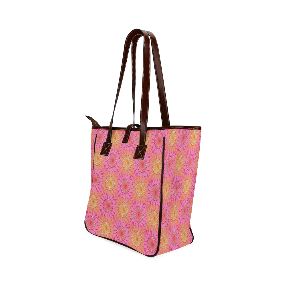 Chequered Veins Classic Tote Bag (Model 1644)