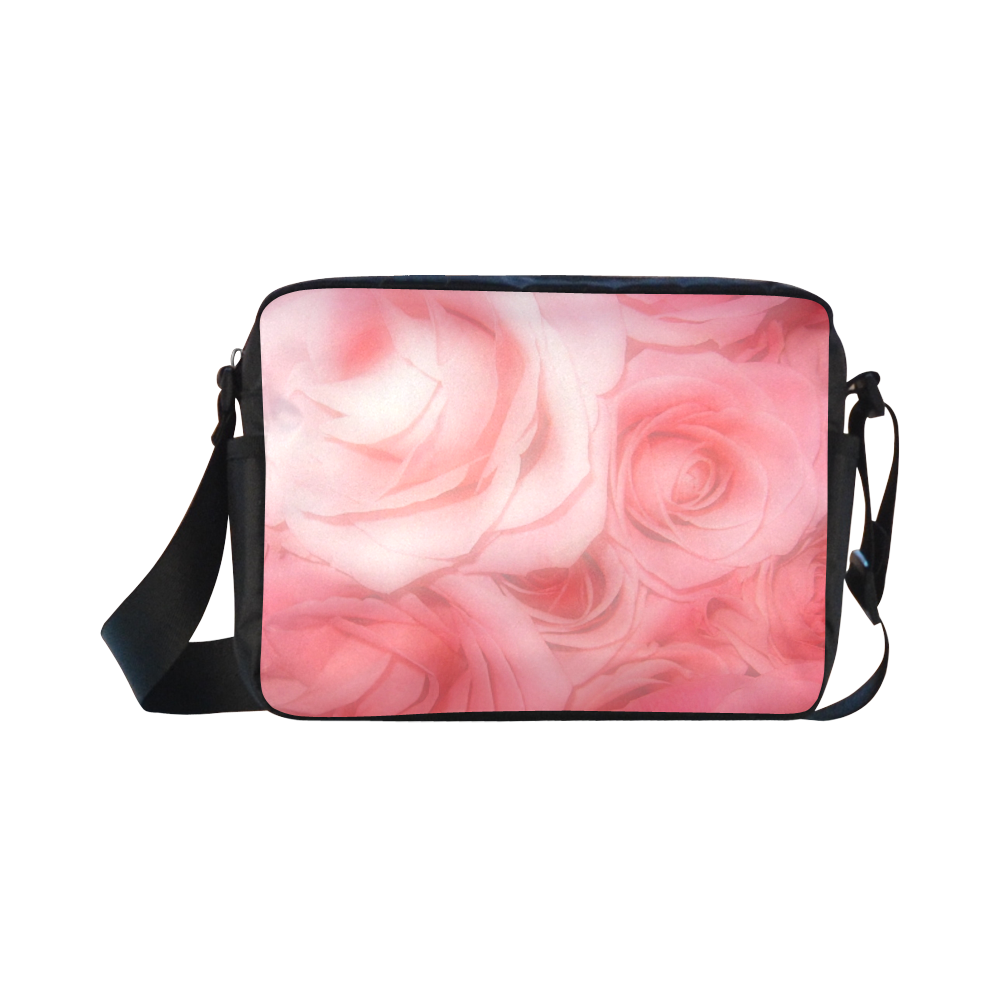 Bouquet of Pink Roses Soft Touch 1 Classic Cross-body Nylon Bags (Model 1632)