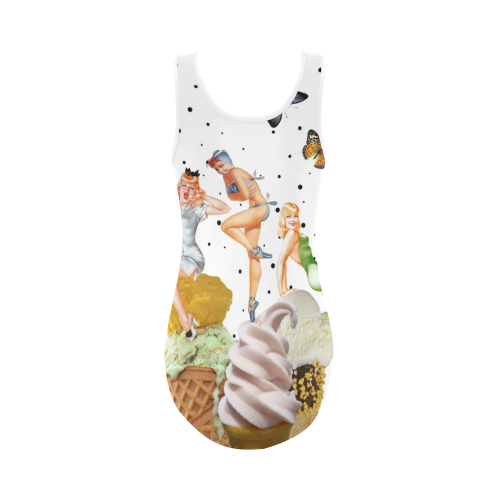 Summer time Vest One Piece Swimsuit (Model S04)