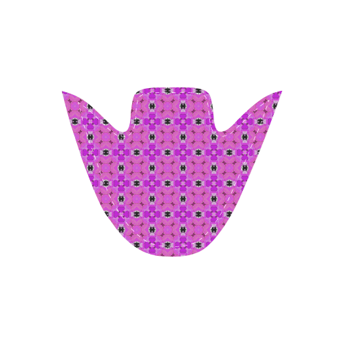 Circle Lattice of Floral Pink Violet Modern Quilt Men's Unusual Slip-on Canvas Shoes (Model 019)
