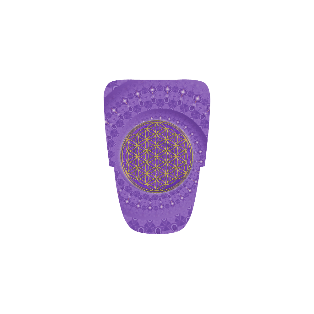 FLOWER OF LIFE gold POWER SPIRAL purple Men’s Running Shoes (Model 020)