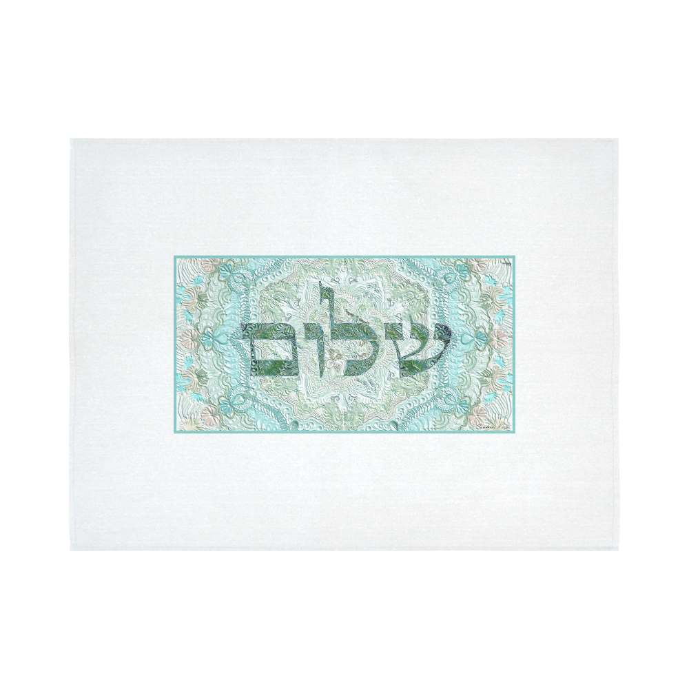 shalom 3 Cotton Linen Wall Tapestry 80"x 60"