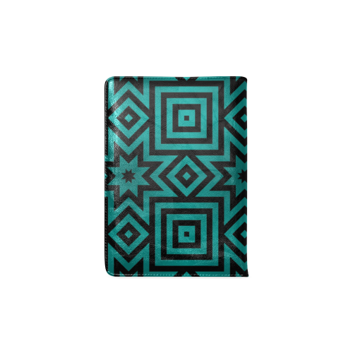 Teal/Black Tribal Pattern Custom NoteBook A5