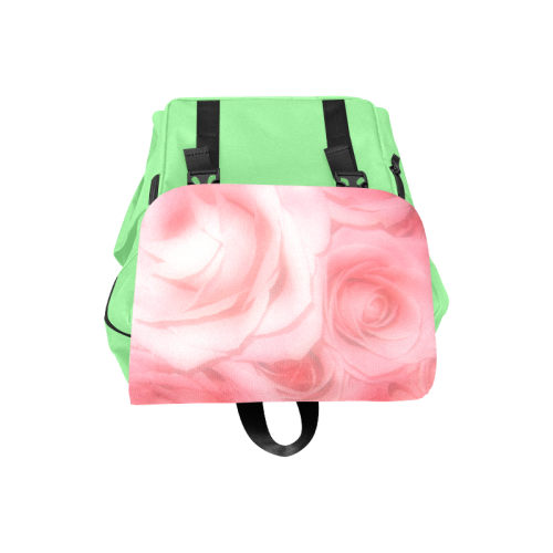 Bouquet of Pink Roses Soft Touch 1 Casual Shoulders Backpack (Model 1623)