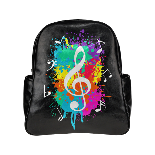 Grunge music Multi-Pockets Backpack (Model 1636)