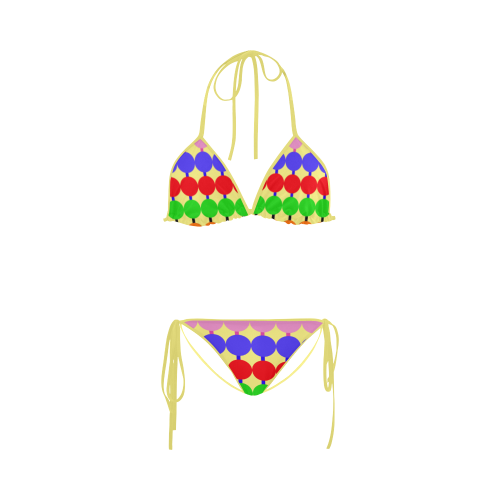 Lollipop Pattern Design Custom Bikini Swimsuit