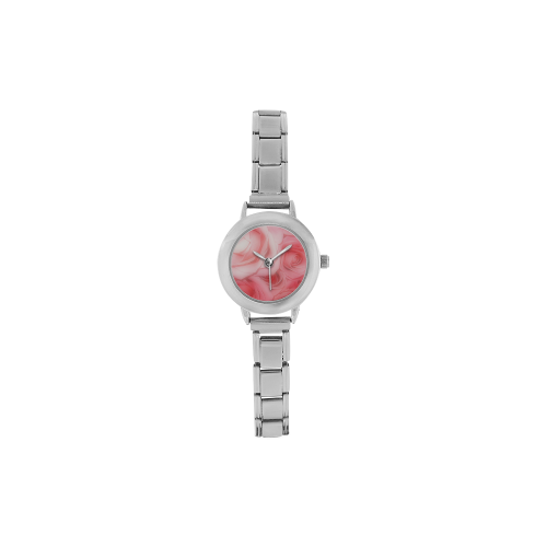 Bouquet of Pink Roses Soft Touch 1 Women's Italian Charm Watch(Model 107)