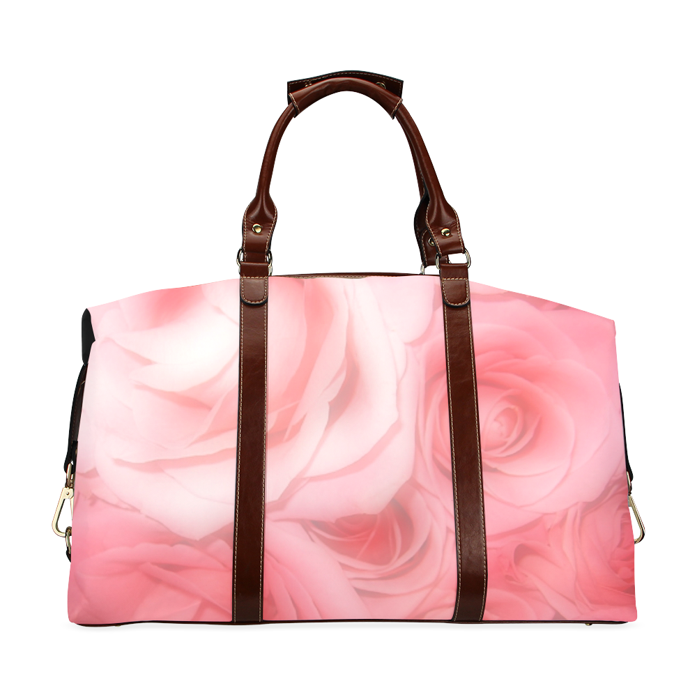 Bouquet of Pink Roses Soft Touch 1 Classic Travel Bag (Model 1643)