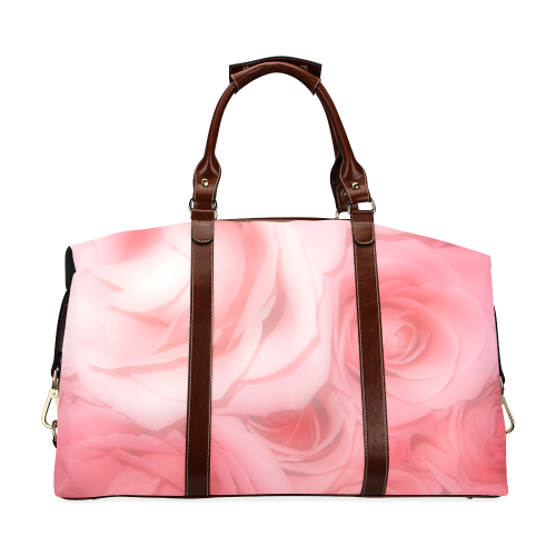 Bouquet of Pink Roses Soft Touch 1 Classic Travel Bag (Model 1643)