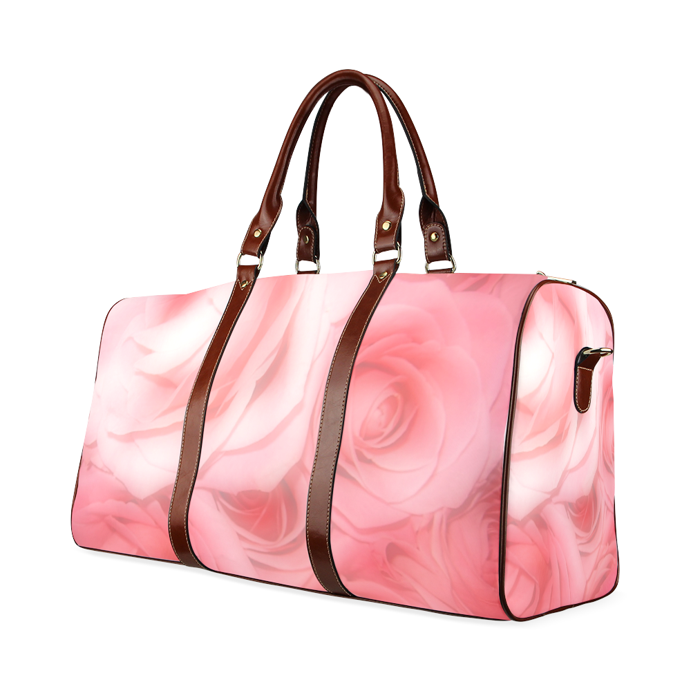 Bouquet of Pink Roses Soft Touch 1 Waterproof Travel Bag/Small (Model 1639)